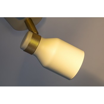 Plafoniera Nezori alb os/ auriu Rabalux 73096, 2xGU10