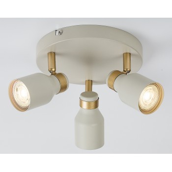 Plafoniera Nezori alb os/ auriu Rabalux 73097, 3xGU10