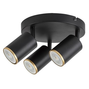 Plafoniera Nolie negru mat Rabalux 73109, 3xGU10
