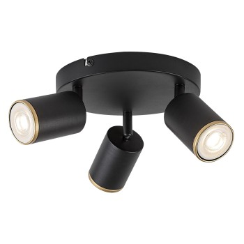 Plafoniera Nolie negru mat Rabalux 73109, 3xGU10