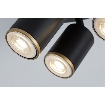 Plafoniera Nolie negru mat Rabalux 73109, 3xGU10