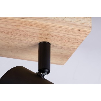 Plafoniera Toras stejar Rabalux 73123, 3xGU10