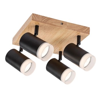 Plafoniera Toras stejar Rabalux 73124, 4xGU10