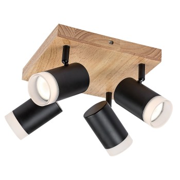 Plafoniera Toras stejar Rabalux 73124, 4xGU10