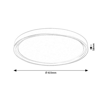 Plafoniera LED Zerina alb Rabalux 75086, 31W