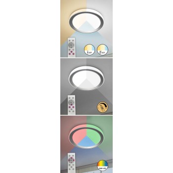 Plafoniera LED Everest argintiu Rabalux 3510, 40W