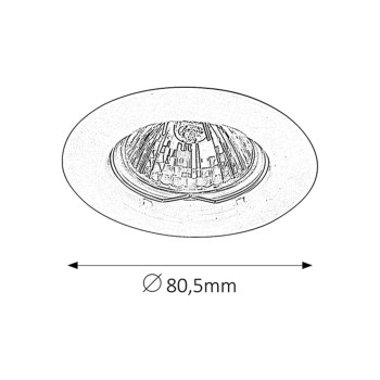 Spot incastrat Spot relight bronz Rabalux 1090, 1xGU5.3