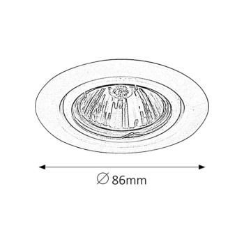 Spot incastrat Spot relight bronz Rabalux 1095, 1xGU5.3