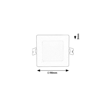 Spot LED incastrat Shaun2 alb Rabalux 71220, 3W, 3000K