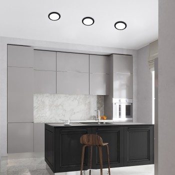 Spot LED incastrat Shaun2 negru Rabalux 71224, 3W, 3000K