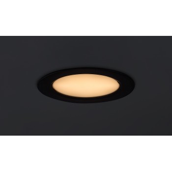 Spot LED incastrat Shaun2 negru Rabalux 71225, 6W, 3000K