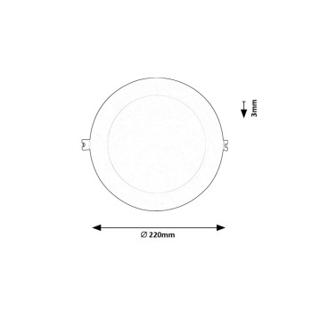Spot LED incastrat Shaun2 alb Rabalux 71235, 18W, 4000K