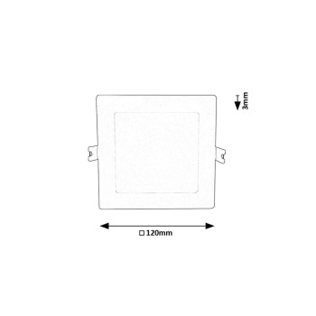 Spot LED incastrat Shaun2 alb Rabalux 71237, 6W, 4000K