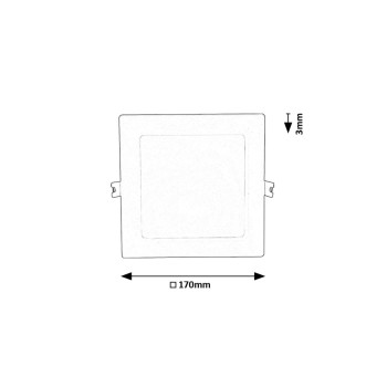 Spot LED incastrat Shaun2 alb Rabalux 71238, 12W, 4000K