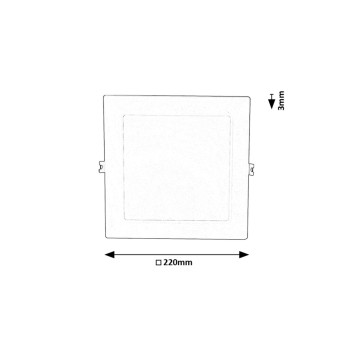 Spot LED incastrat Shaun2 alb Rabalux 71239, 18W, 4000K
