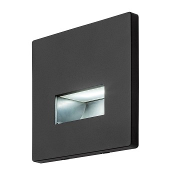 Spot LED incastrat Lunca negru Rabalux 77195, 1W, 3000-4000K