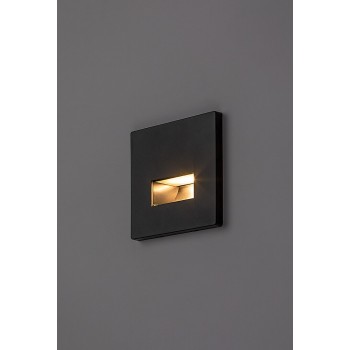 Spot LED incastrat Lunca negru Rabalux 77195, 1W, 3000-4000K
