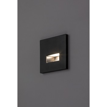Spot LED incastrat Lunca negru Rabalux 77195, 1W, 3000-4000K