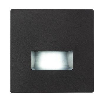 Spot LED incastrat Lunca negru Rabalux 77195, 1W, 3000-4000K