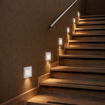 Spot LED incastrat Lunca alb Rabalux 77198, 1W