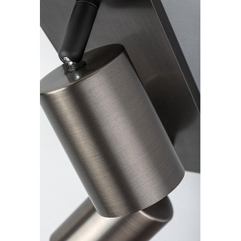 Spot aplicat Gerhard gri arma Rabalux 73072, 2xGU10