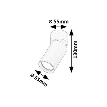 Spot aplicat Mirina auriu Rabalux 73075, 1xGU10