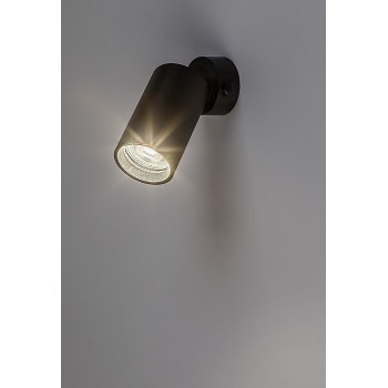 Spot aplicat Yorli negru Rabalux 73081, 1xGU10