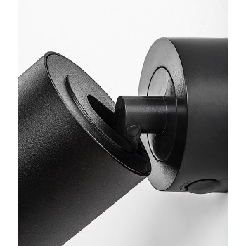 Spot aplicat Yorli negru Rabalux 73081, 1xGU10