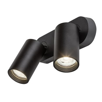 Spot aplicat Yorli negru Rabalux 73082, 2xGU10