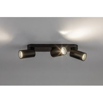 Spot aplicat Yorli negru Rabalux 73083, 3xGU10