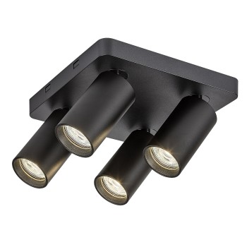 Spot aplicat Yorli negru Rabalux 73084, 4xGU10
