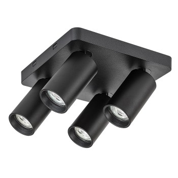 Spot aplicat Yorli negru Rabalux 73084, 4xGU10