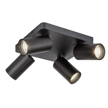 Spot aplicat Yorli negru Rabalux 73084, 4xGU10