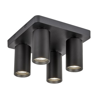 Spot aplicat Yorli negru Rabalux 73084, 4xGU10