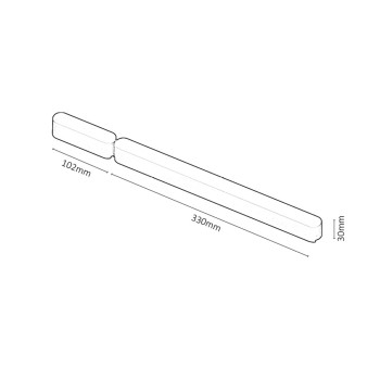 Accesoriu sina LiTrack Driv.100 negru Rabalux 70204, 80W