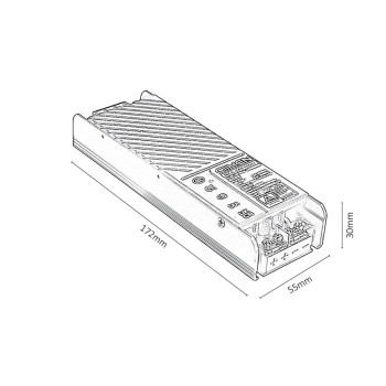 Accesoriu sina LiTrack Driv.100 negru Rabalux 70206, 100W