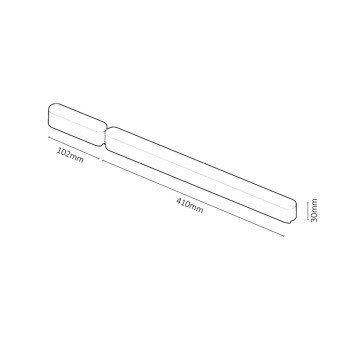 Accesoriu sina LiTrack Driv.100 negru Rabalux 70208, 100W