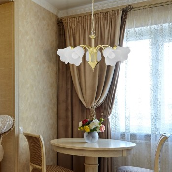 Candelabru Rafaella auriu Rabalux 7235, 5xE14