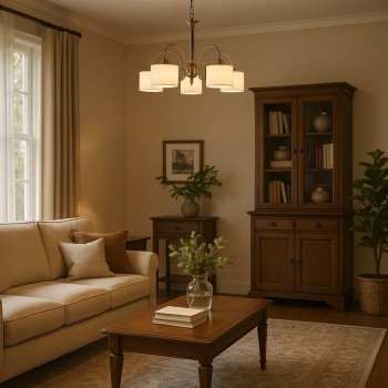 Candelabru Edith alama antica Rabalux 7276, 5xE27