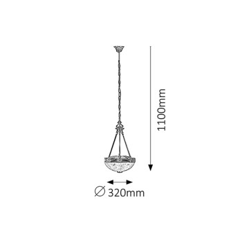 Candelabru Annabella bronz Rabalux 8637, 2xE27