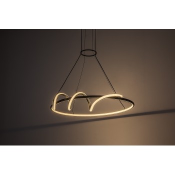 Lustra LED Menazi negru Rabalux 72022, 46W