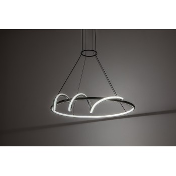 Lustra LED Menazi negru Rabalux 72022, 46W
