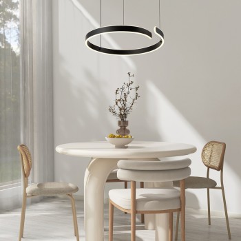 Lustra LED Silnora negru Rabalux 72114, 35W