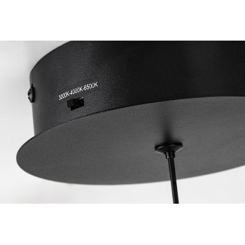 Lustra LED Silnora negru Rabalux 72115, 45W
