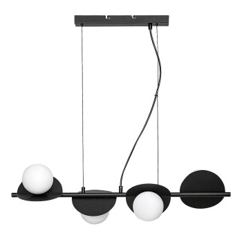 Lustra LED Jules negru Rabalux 72225, 4xG9