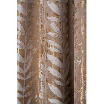 Material draperie Mendola decor Leto, latime 280cm, auriu-bej - 1