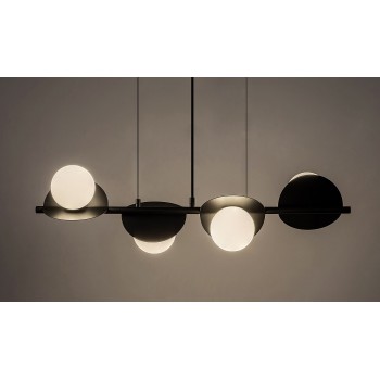 Lustra LED Jules negru Rabalux 72225, 4xG9
