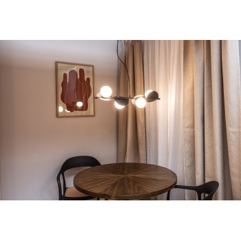 Lustra LED Jules negru Rabalux 72225, 4xG9