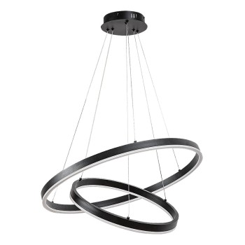Lustra LED Isaure negru Rabalux 72305, 80W