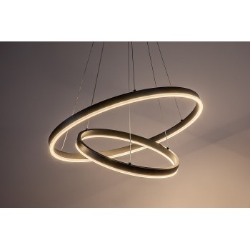 Lustra LED Isaure negru Rabalux 72305, 80W